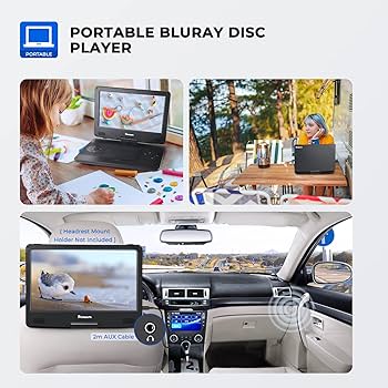 格安 naviskauto ポータブルBlu-rayプレーヤー PB1302B Amazon | 13.3インチ ポータ | NAVISKAUTO | ポータブル