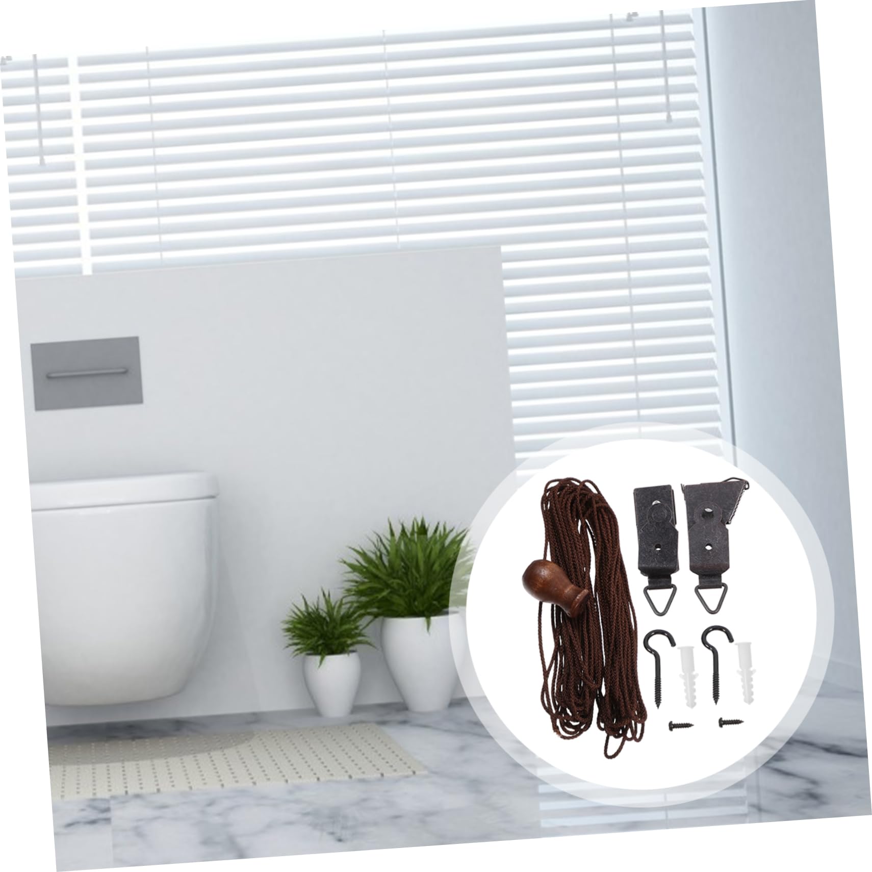 WHAMVOX 1Set Roller Blind Accessories Durable Curtain Rope Replacement for Roller Shades Essential Fittings for Home Office Use Convenient and Sturdy Design for Easy Installation