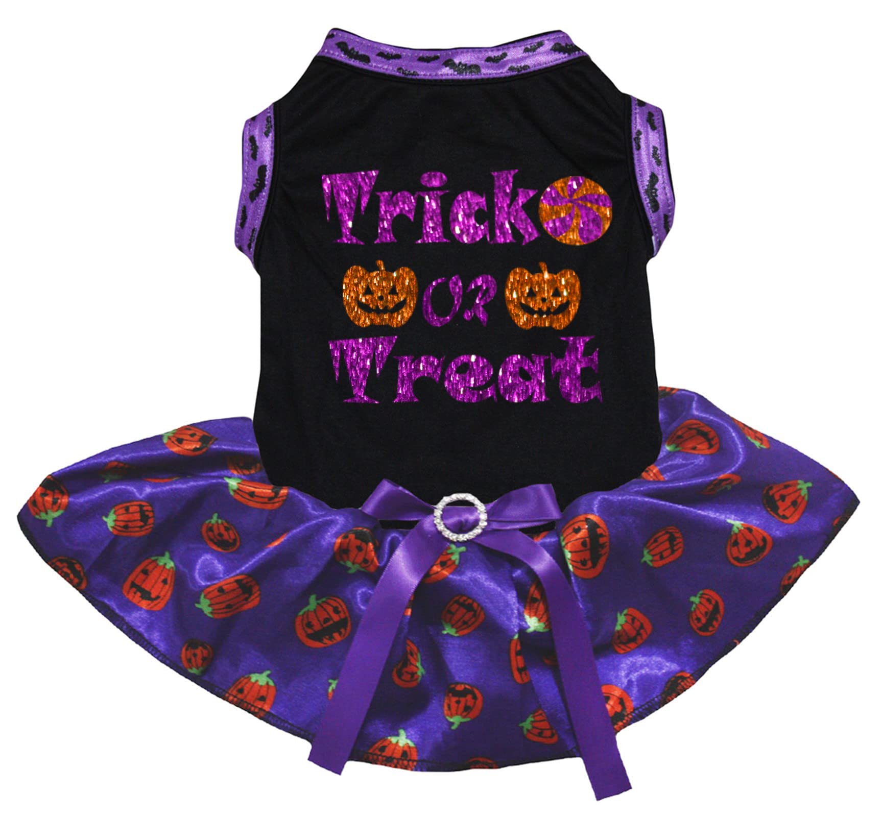 Robe pour chiot citrouille Trick Or Treat pour fêter Halloween en famille
