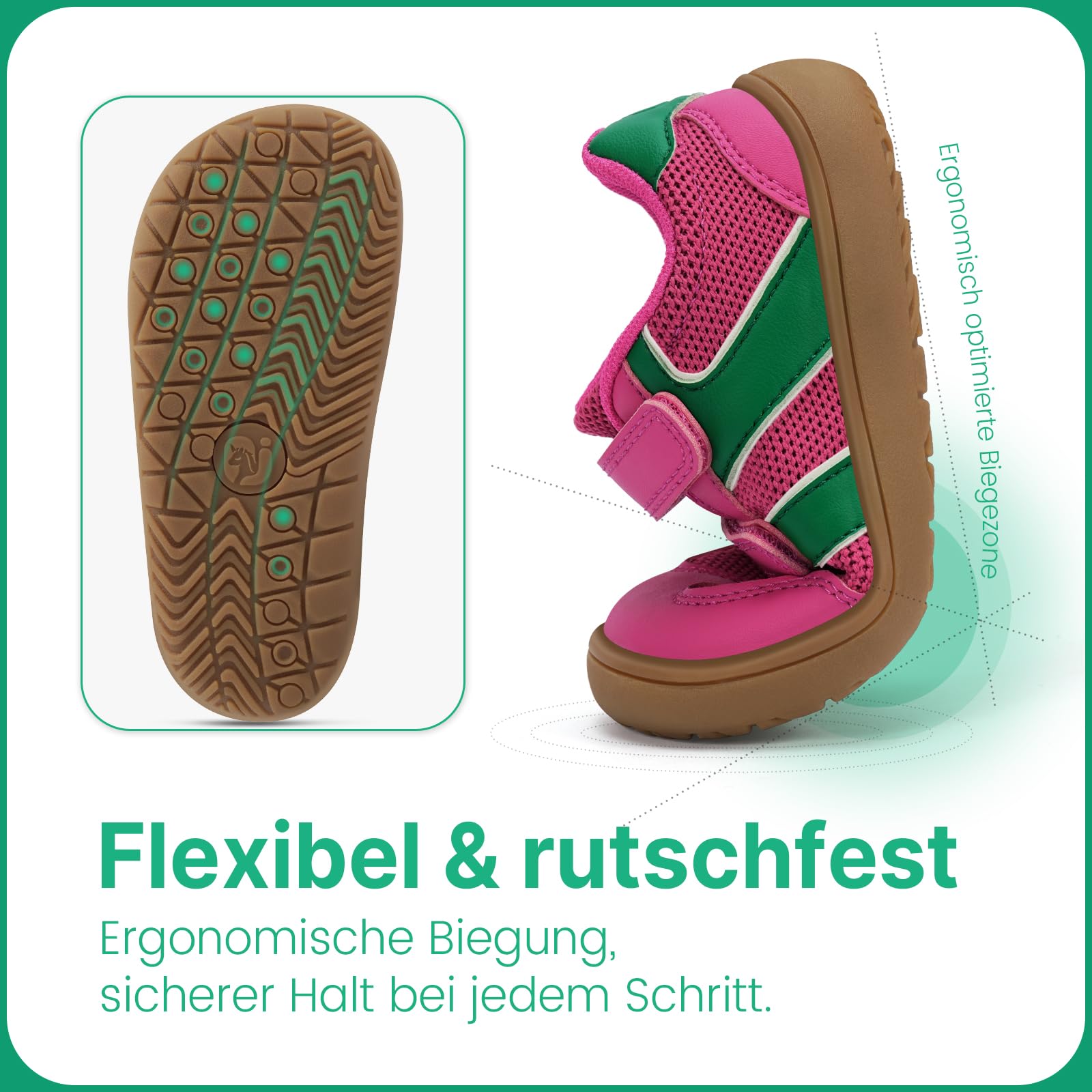 IceUnicorn Barfußschuhe Hausschuhe Kinder Breite Schuhe Kindergarten Jungen