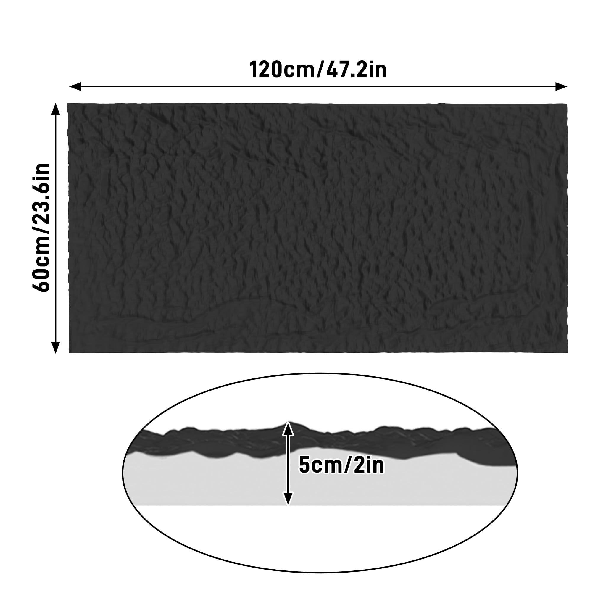 Aufun Pannelli da parete 3D effetto pietra, 120 x 60 cm, spessore 5 cm, rivestimento interno in polistirolo, pannelli leggeri da soffitto e pannelli da parete, in finta pietra, per soggiorno, cucina