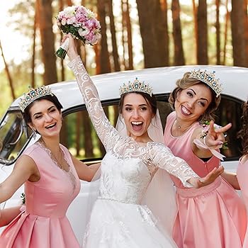 Tiara Sposa Tiara Alta 2,6 Cm Con Cristalli Zircon - Corona Per Matrimonio, Sposa, Regina, Principessa O Serata Di Gala Display Tempesta Argentata - Foto 11