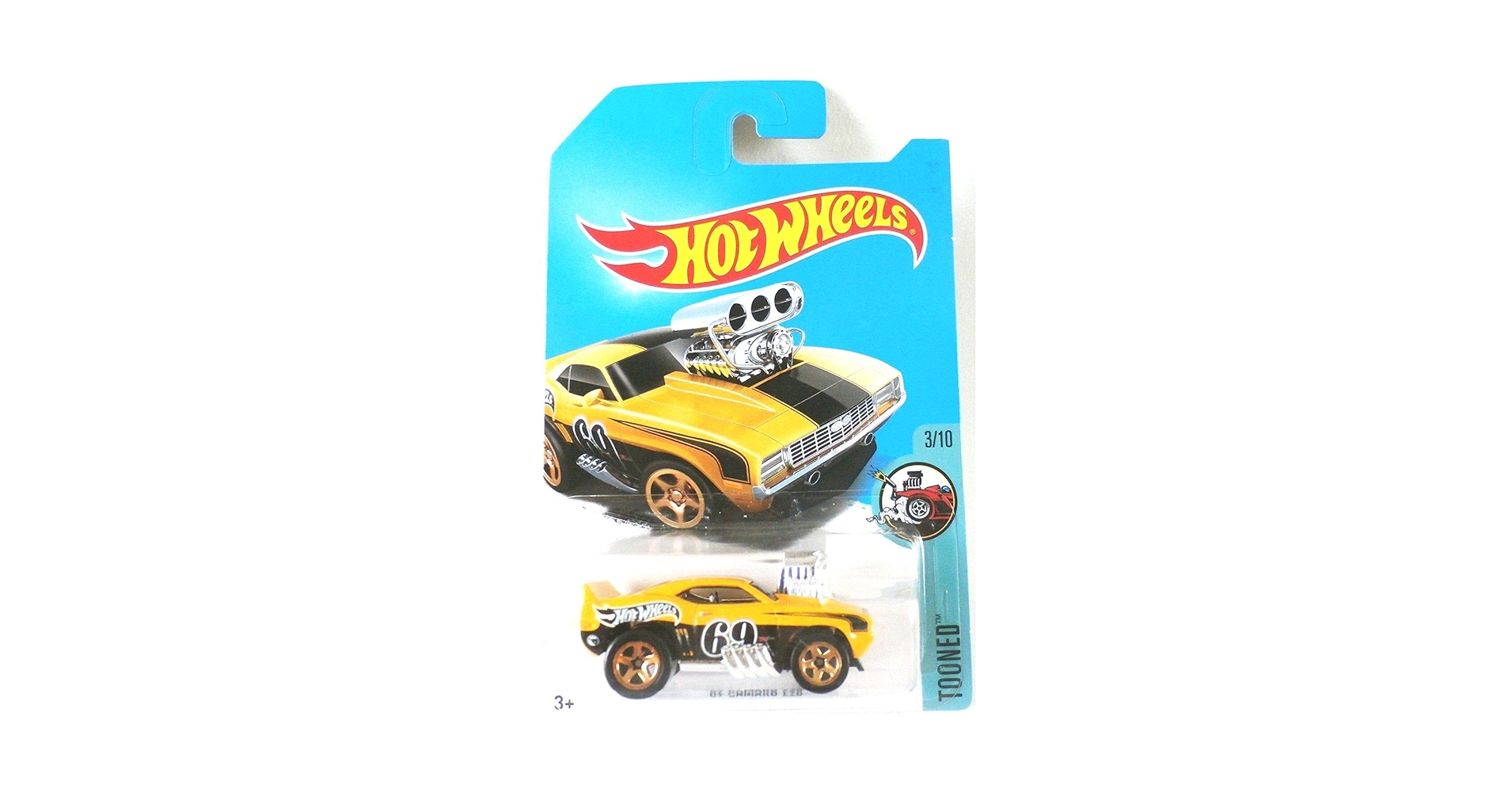 Amazon.com: Hot Wheels 2017 Tooned '69 Camaro Z28 Treasure Hunt