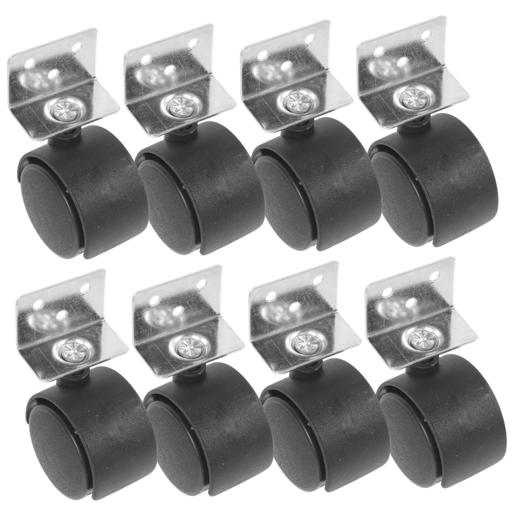 HOMSFOU 8piezas Ruedas De Repuesto Para Sillas De Oficina Unidades Suaves Resistentes Para Escritorio
