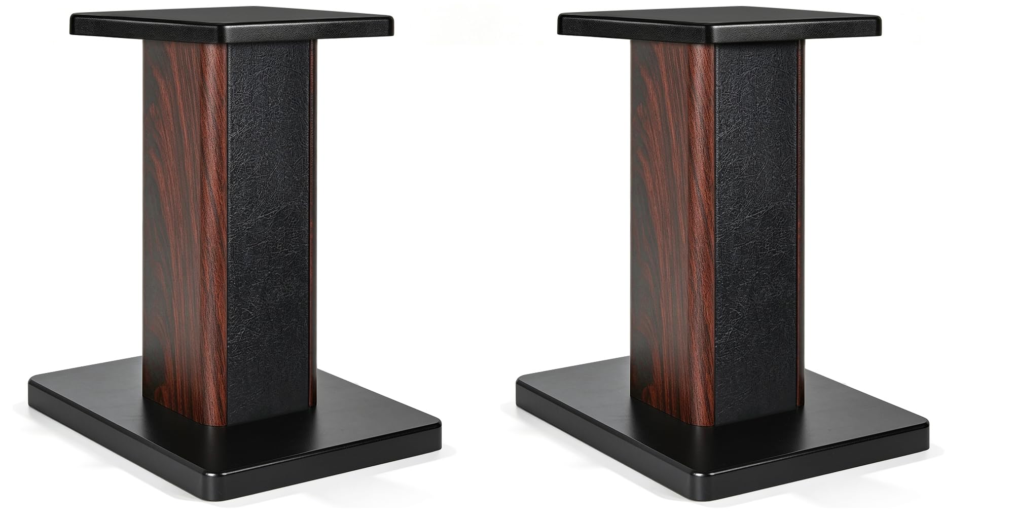 2er-Pack Holz-Lautsprecherständer mit Sand Füllbarer Design, Boxenständer Holz für Satelliten Regallautsprecher, Tragkraft bis zu 50 KG, Bodenlautsprecherständer (50CM)