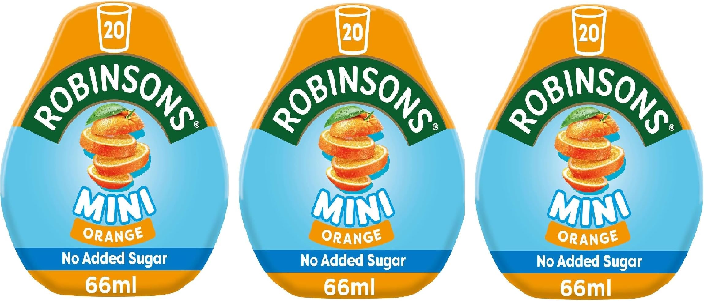 Mini Orange - No Added Sugar - Low Calorie, 66ml (3 Count)