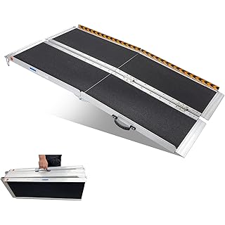 Wheelchair Ramp 5FT, gardhom Extra Wide 31.3” Portable Folding Handicap Ramp 5' for Home Threshold Doorways Steps Curb Vehicle Entry Scooter Stairs Driveway Vans
