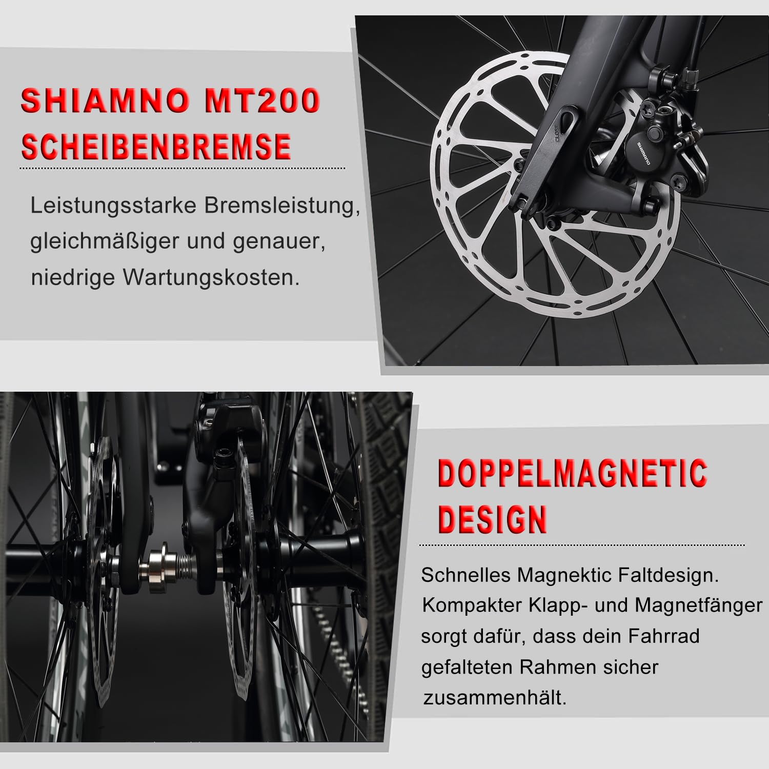 KABON Voll Carbon Faltrad, Leichtes 20 Zoll Carbonfaser Rahmen Klapprad mit 11 Gang Hydraulische Scheibenbremse Fahrrad mit Carbon Laufradsatz für Unisex-Erwachsene