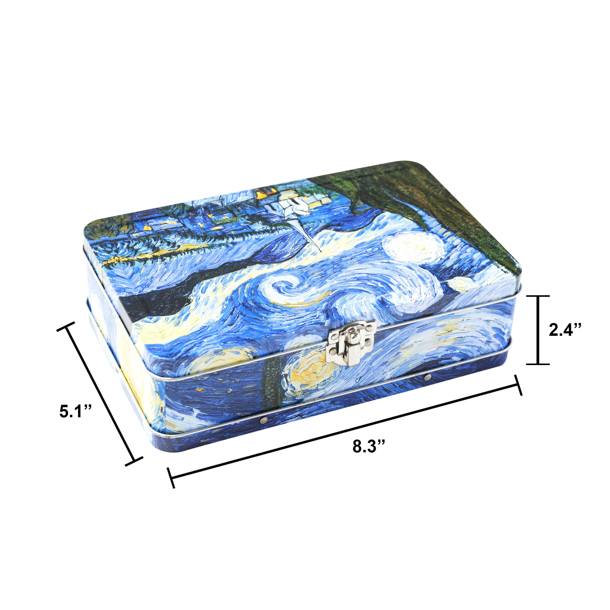 Amazon.com: DAHO Metal Storage Box with Hinge for Office, School