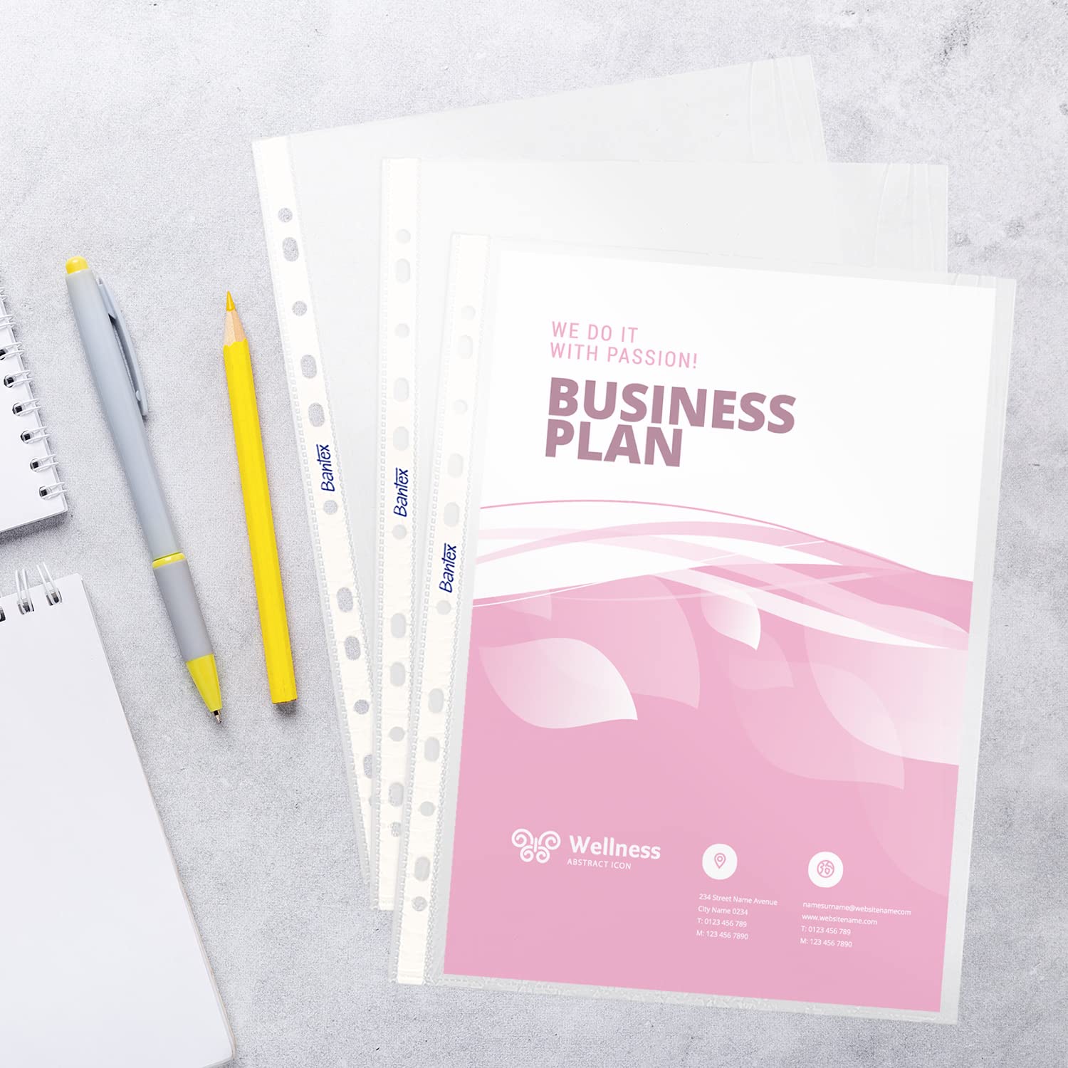 Bustine A4 Opache Bantex - 100 Pezzi, Polipropilene 40µ, Fori Rinforzati, Per Documenti - Foto 4