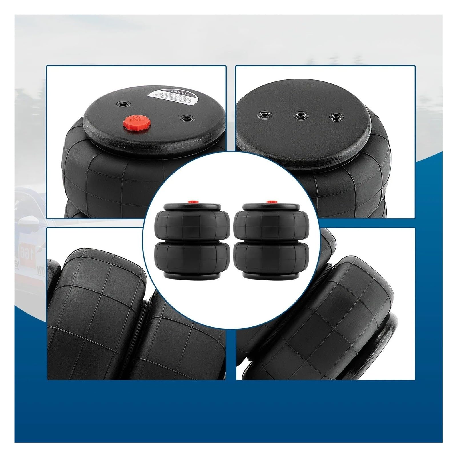 Molle ad Aria Coppia Di Sospensioni Pneumatiche Anteriori E Posteriori Standard Da 2600 Libbre, Resistenti, Con Attacco Da 1/2"npt Molla Pneumatica
