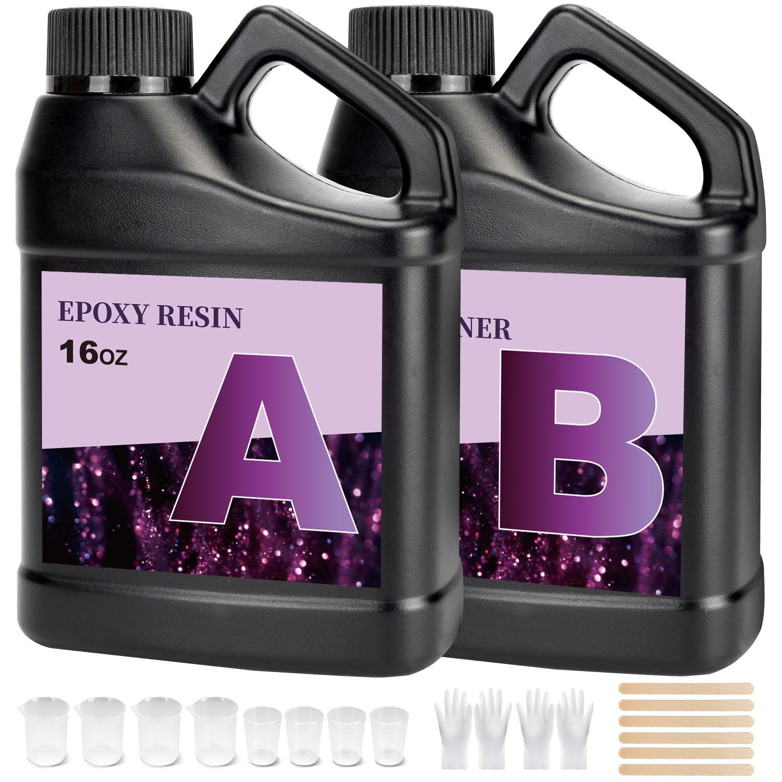 ZEROMX Epoxy Resin Kit, 1000 ml Casting Epoxy Resin Kit Crystal Clear & Bubble-Free Formula Crystal Clear 1:1 Mix Resin, Casting Resin for Jewellery DIY Art Resin Coating Easy Cast Epoxy — image 1