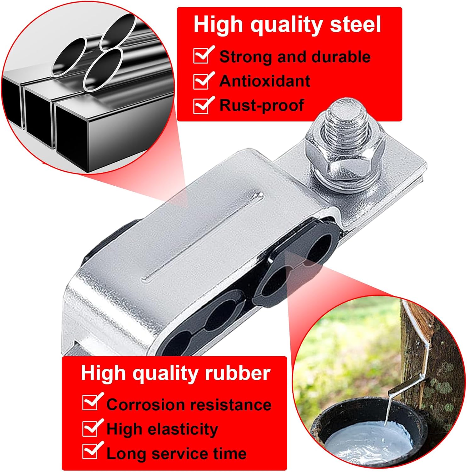 Diesel Fuel Injection Line Clamp Set suitable for Ford 6.9L 7.3L IDI Diesel 1983-1994 F-Series