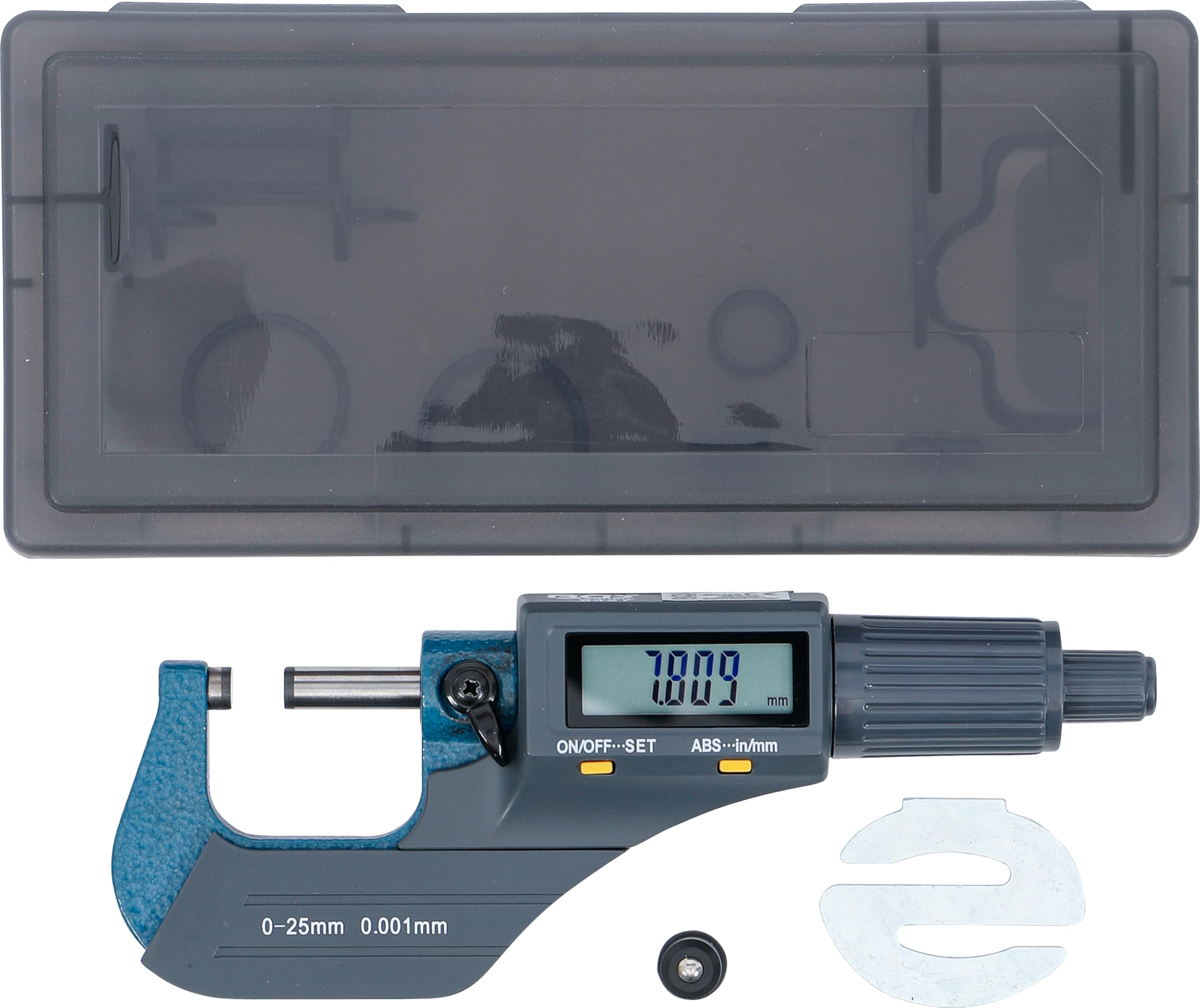 BGS 8427 | Digital-Bügelmessschraube | 0 - 25 mm | Digitaler Mikrometer / Mikro-Messschieber