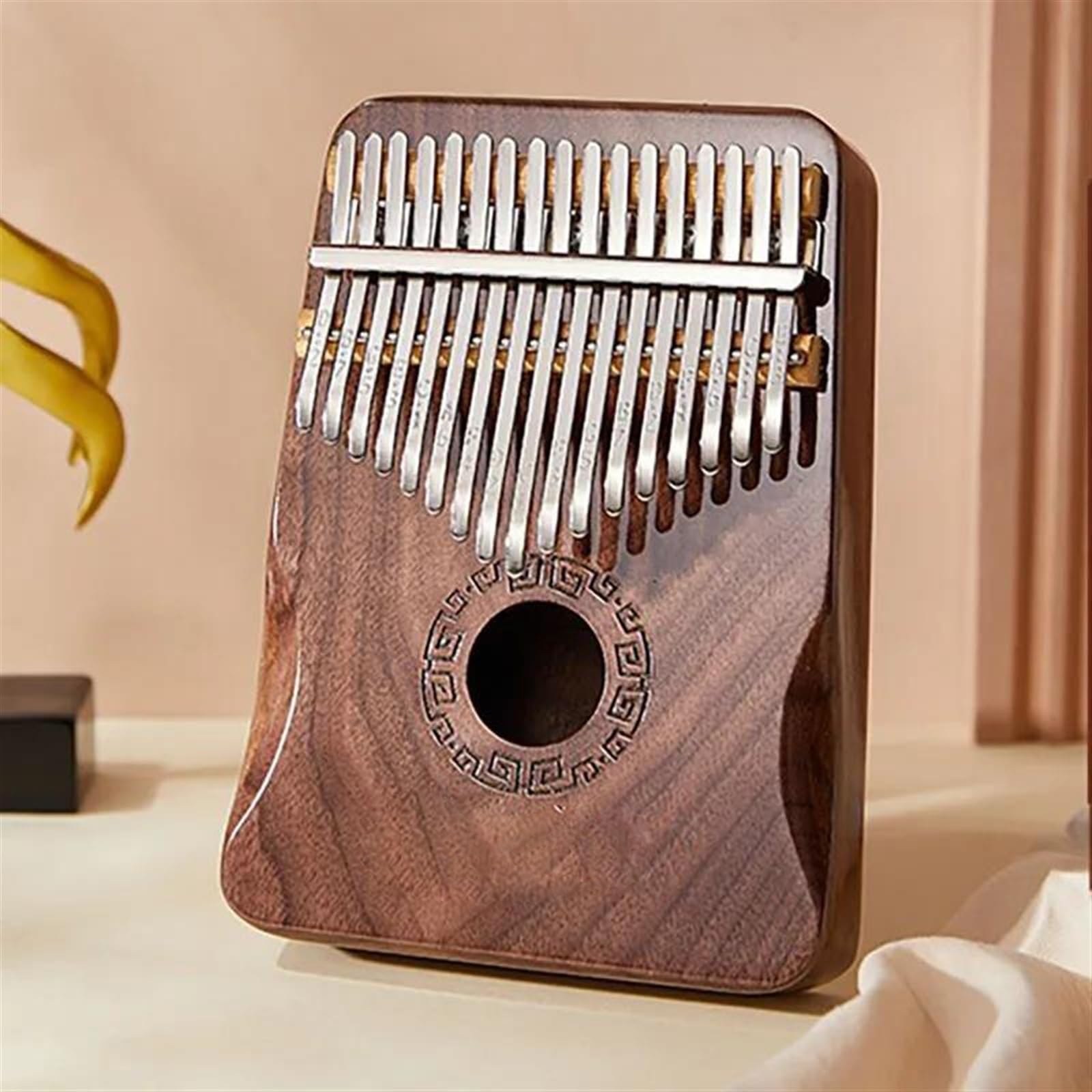 Kalimba Instrumento 17 21 Tonos Kalimba Música Teclado Iniciadores Kalimbas Instrumento Musical Profesional Piano Portátil Dedos(A17)