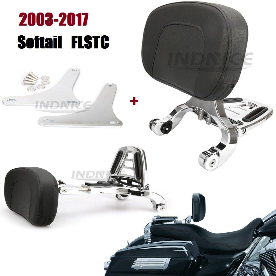 Backrests & Sissy Bars 2007up Harley Davidson Fatboy Softail Deluxe