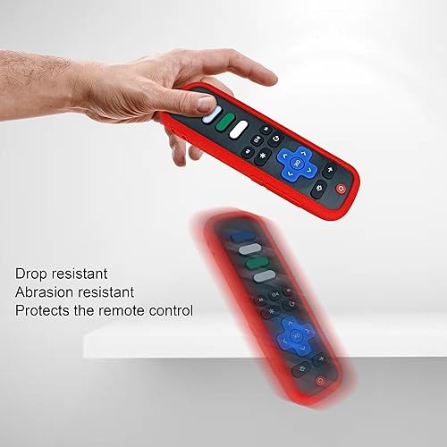 Vista 15 de Funda protectora para control remoto Roku, material de silicona respetuoso con el medio ambiente, a prueba de caídas, a prueba de polvo, lavable