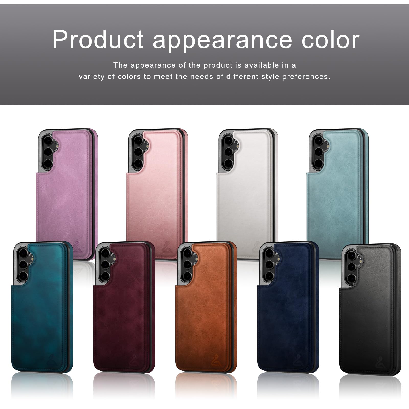 DJDUCK Funda tipo cartera diseñada para Samsung Galaxy S24 FE con tarjetero, [cubierta de cierre magnético] [protección de cuero con bloqueo RFID] a prueba de golpes para mujeres y hombres, fundas