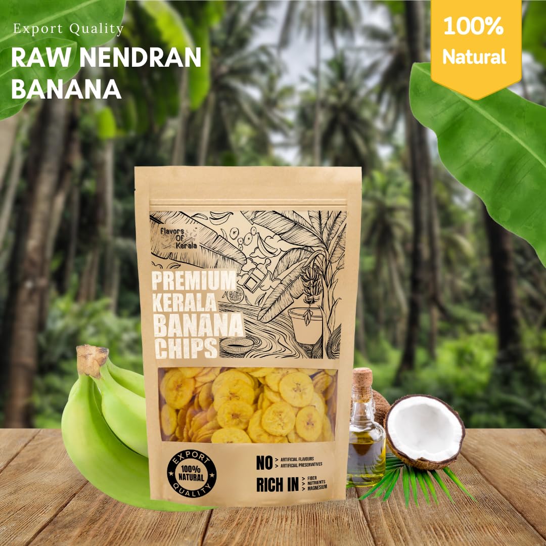𝐅𝐋𝐀𝐕𝐎𝐑𝐒 𝐎𝐅 𝐊𝐄𝐑𝐀𝐋𝐀 Premium Kerala Banana Chips | Made in Kerala | 100% Coconut Oil | No Palm Oil, No Flavorings | Real Nendran Bananas | Fresh & Crispy | Prime Sample Trail Pack - Image 7 thumbnail