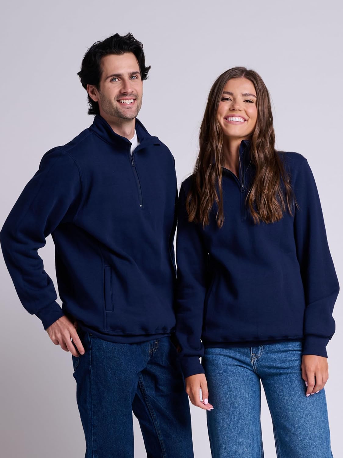 Russell Athletic Men's Dri Power Fleece Quarter Zip, Moisture Wicking, Cotton Blend, Relaxed Fit, Sizes S-4x - Image 2