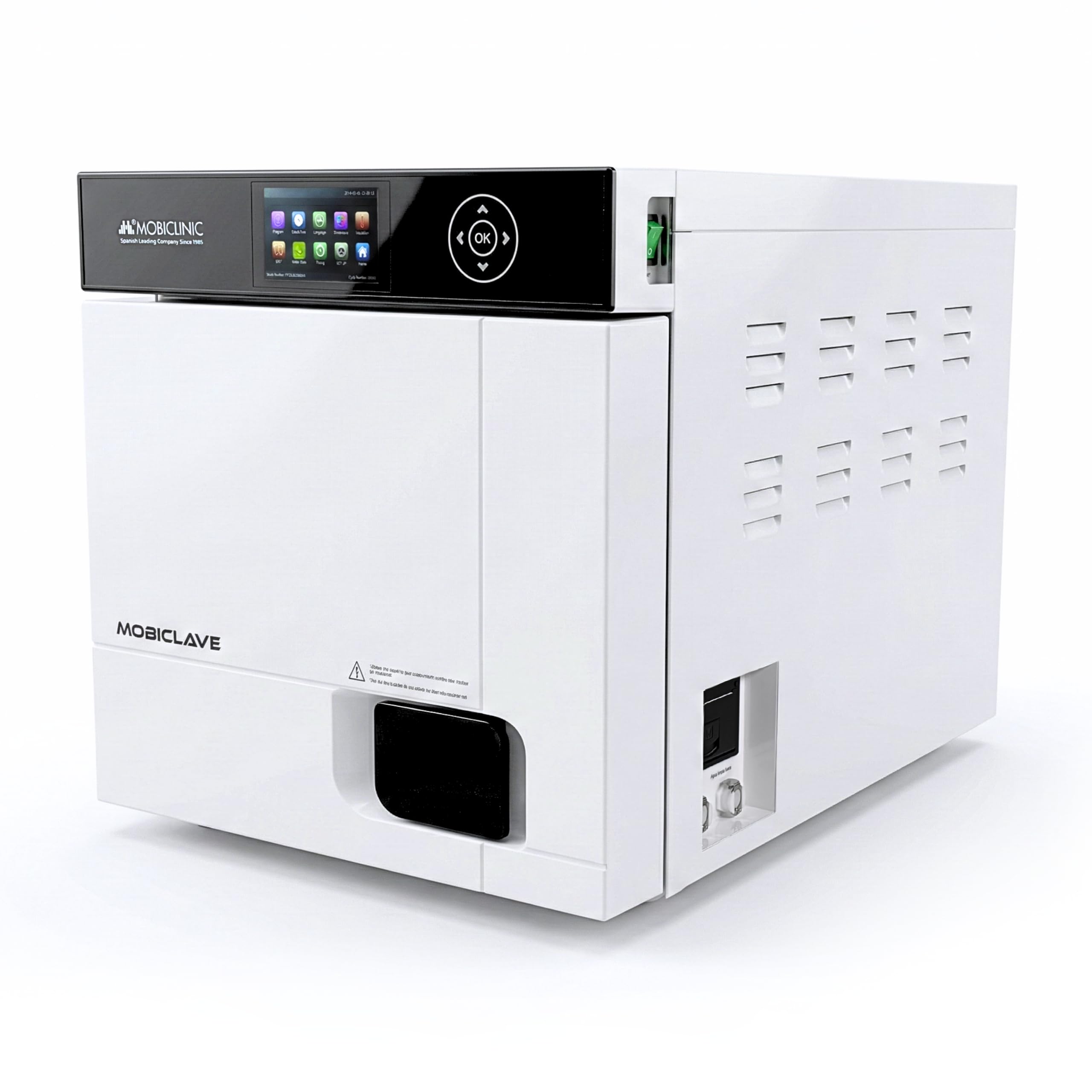 Mobiclinic®, Autoclave Profesional, Esterilizador Autoclave de Vapor 17L, Desinfecta al 99% con Cobertura 360º, 6 Ciclos + Personalizado, Impresora, USB, SD, Clínicas y Laboratorios, MobiClave Plus