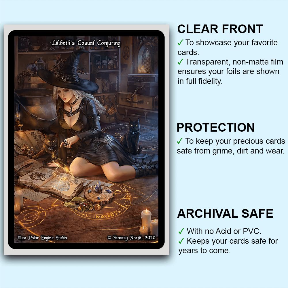Amazon.com: Fantasy North - Polymorph - Spell Scroll Series I - 100  Textured Matte TCG Card Sleeves - Fits Magic MTG Commander Pokemon and  Other Card Games