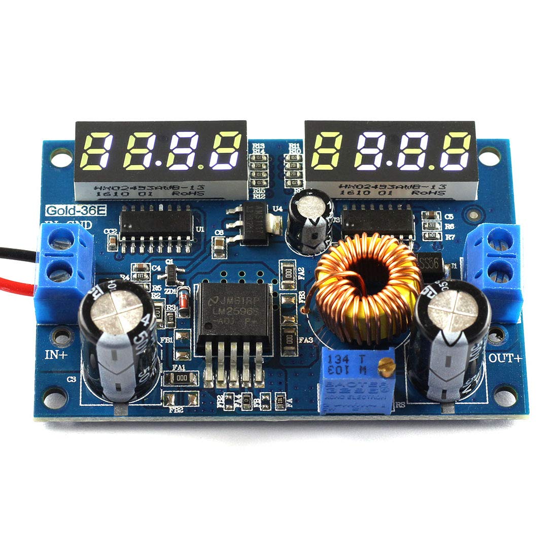Led Buck Module DC-DC Buck Converter Step Down Module - 5A, 3.3V/5V/12V/24V Output, CC ...
