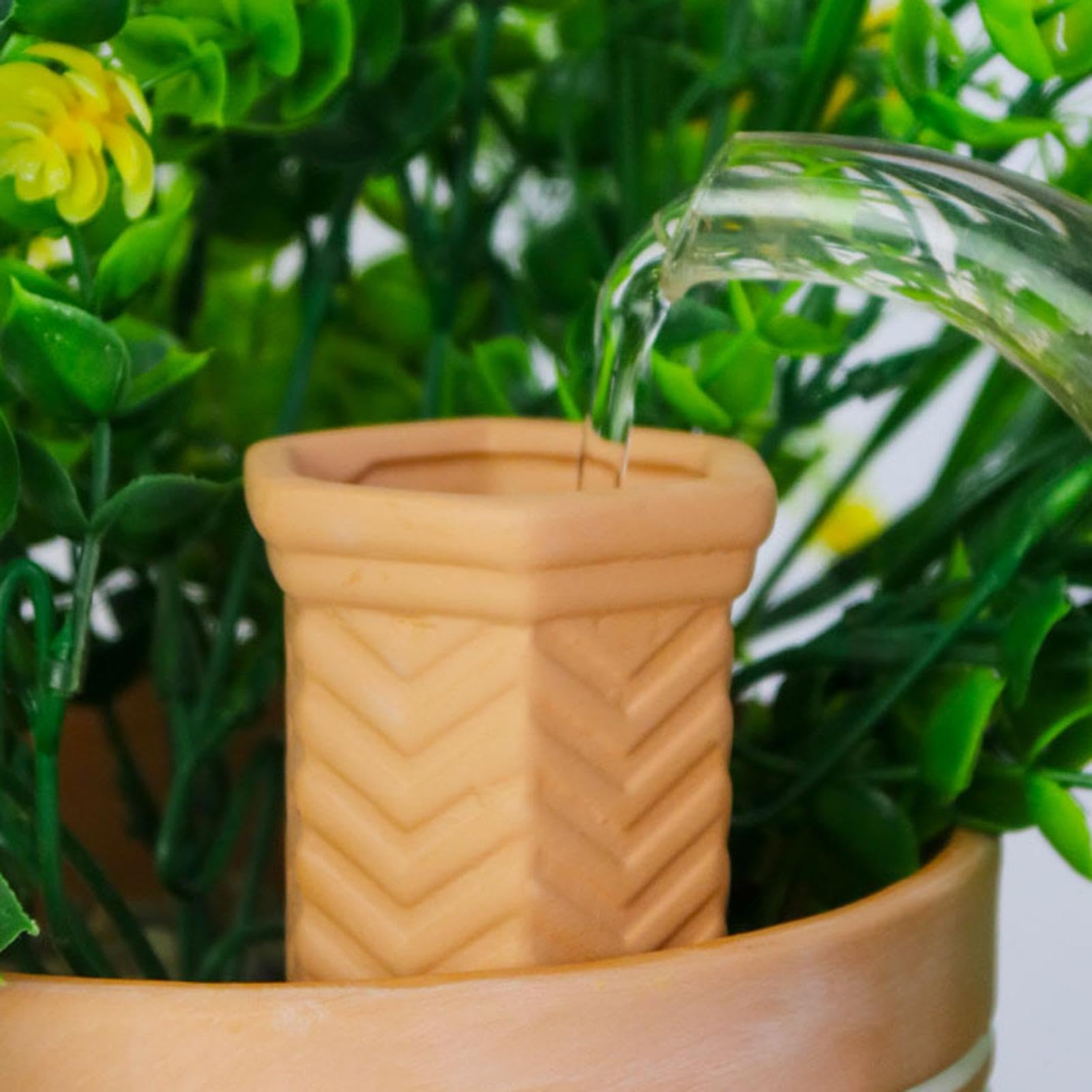 Punte D'Irrigazione In Terracotta 4 Pezzi Inserto per Vasi a Rilascio Lento | Punte Auto-irriganti Per Piante Giardino Balcone Davanzale Terrazzo Ufficio Interni E Casa