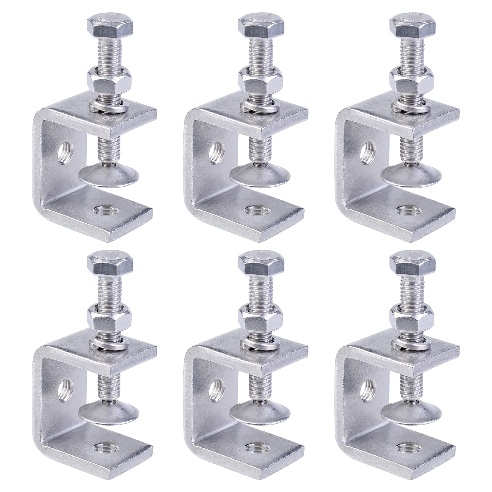 Morsetti A C In Acciaio Inox 304 - Set Da 6 Pezzi Per Falegnameria E Montaggio Mobili - Foto 8