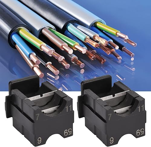 Miniatura 5 de Pelacables universales de 2 piezas, casete de cuchilla de repuesto para herramienta de pelado todo en uno, pelacables multifuncional, módulo de