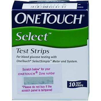 Onetouch Select Test Strips 10 Count Multicolor Amazon In Beauty