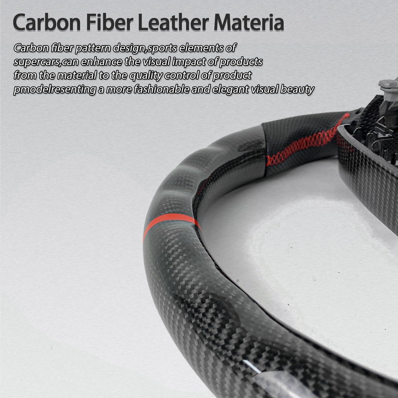 Automotive Carbon Fiber Steering Wheel For Toyota Camry SE XSE XLE 2018 2019 2020 2021 2022 2023 Carbon Fiber Leather Steering Wheel