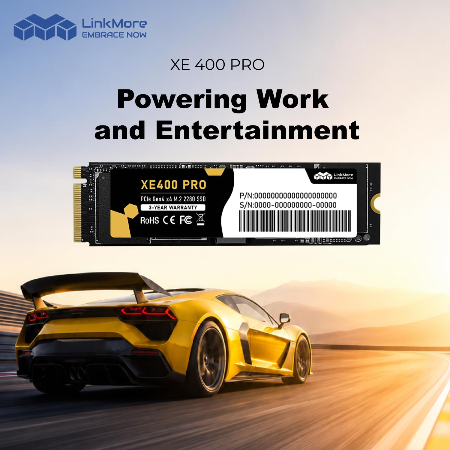 Amazon | LinkMore XE400 Pro 1TB M.2 2280 NVMe SSD PCIe Gen4 x4
