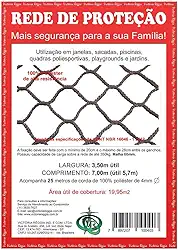 Protej, Kit rede/Tela de Proteção Preta - 19,95m2