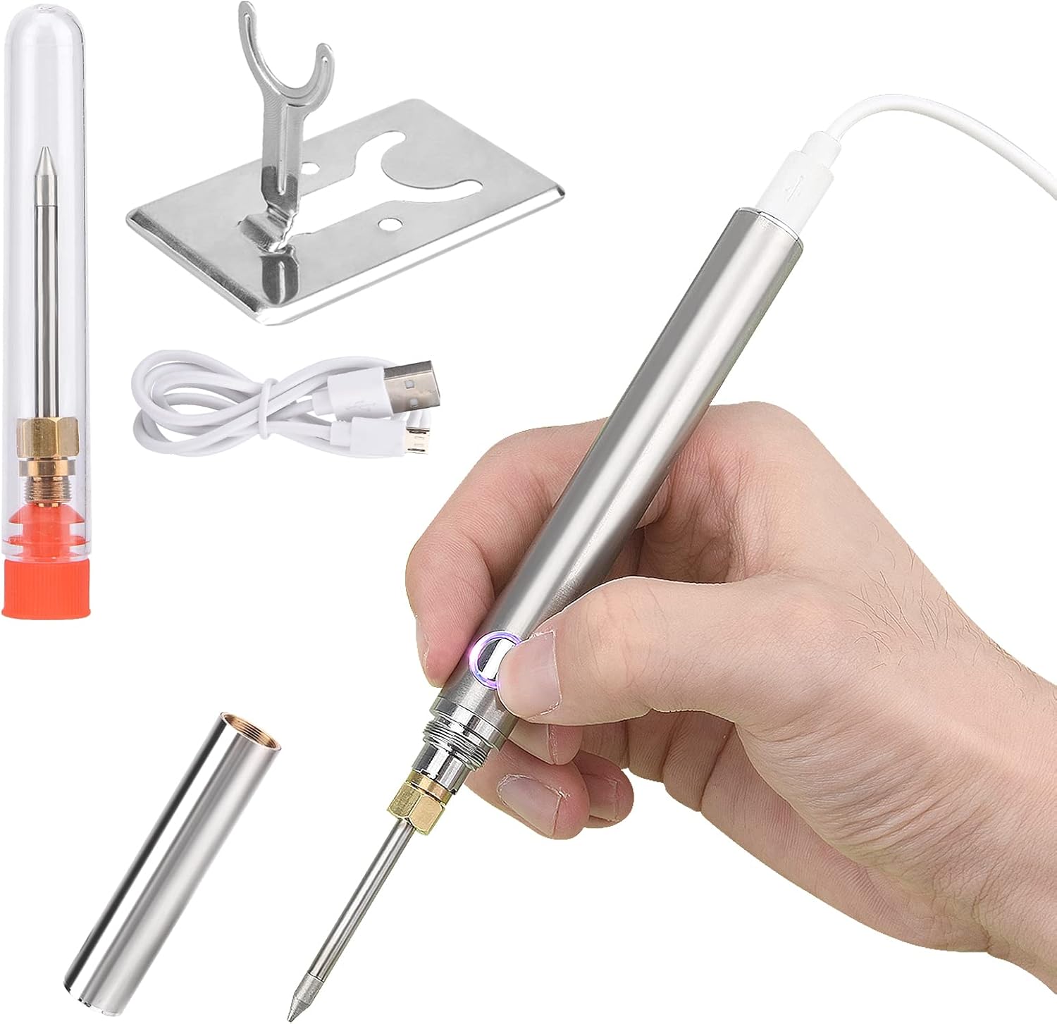 Soldering Iron Kit, USB Soldering Iron, 5V 15W Wireless Charging