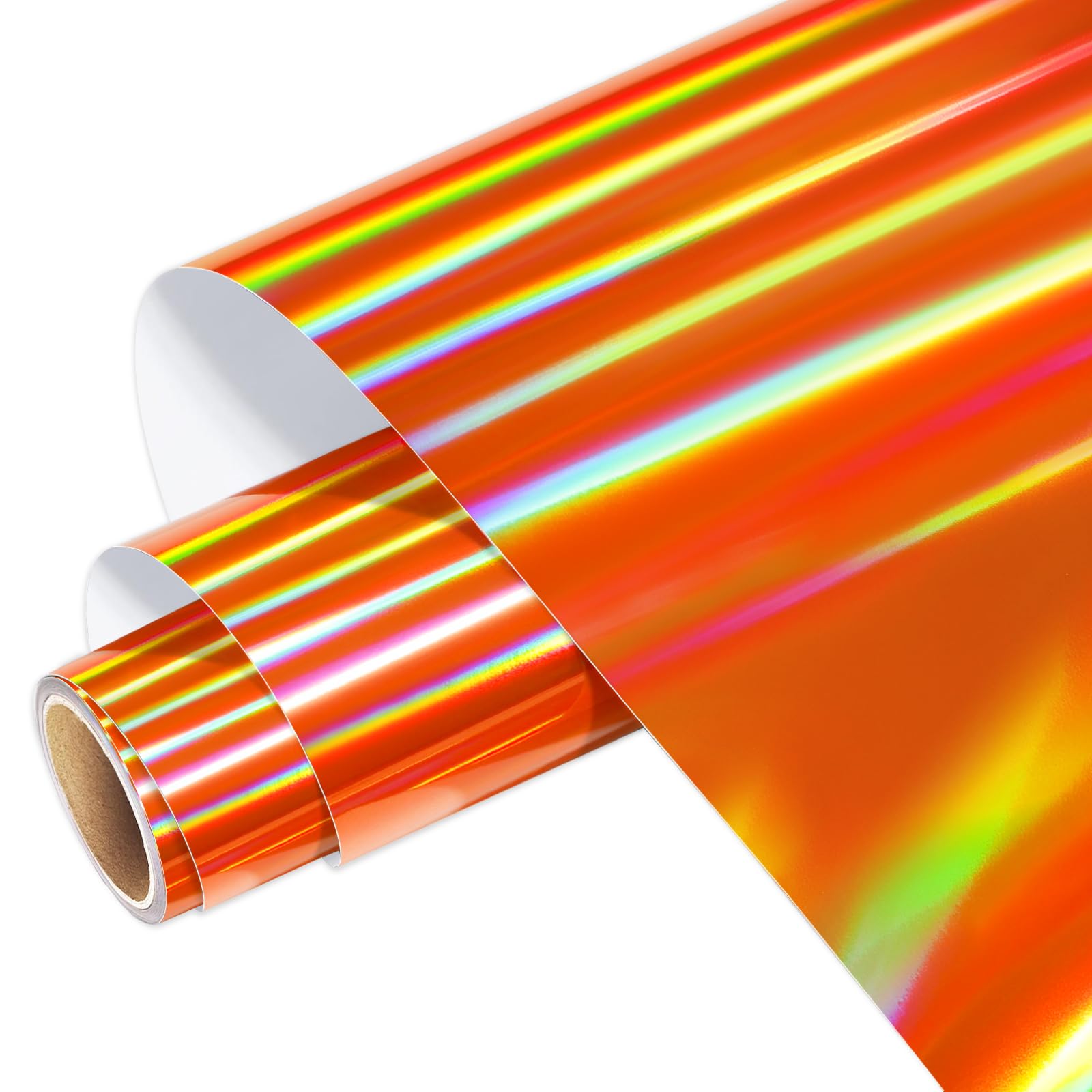 Amazon.com: WRAPXPERT Holographic Vinyl Roll Orange, Holographic