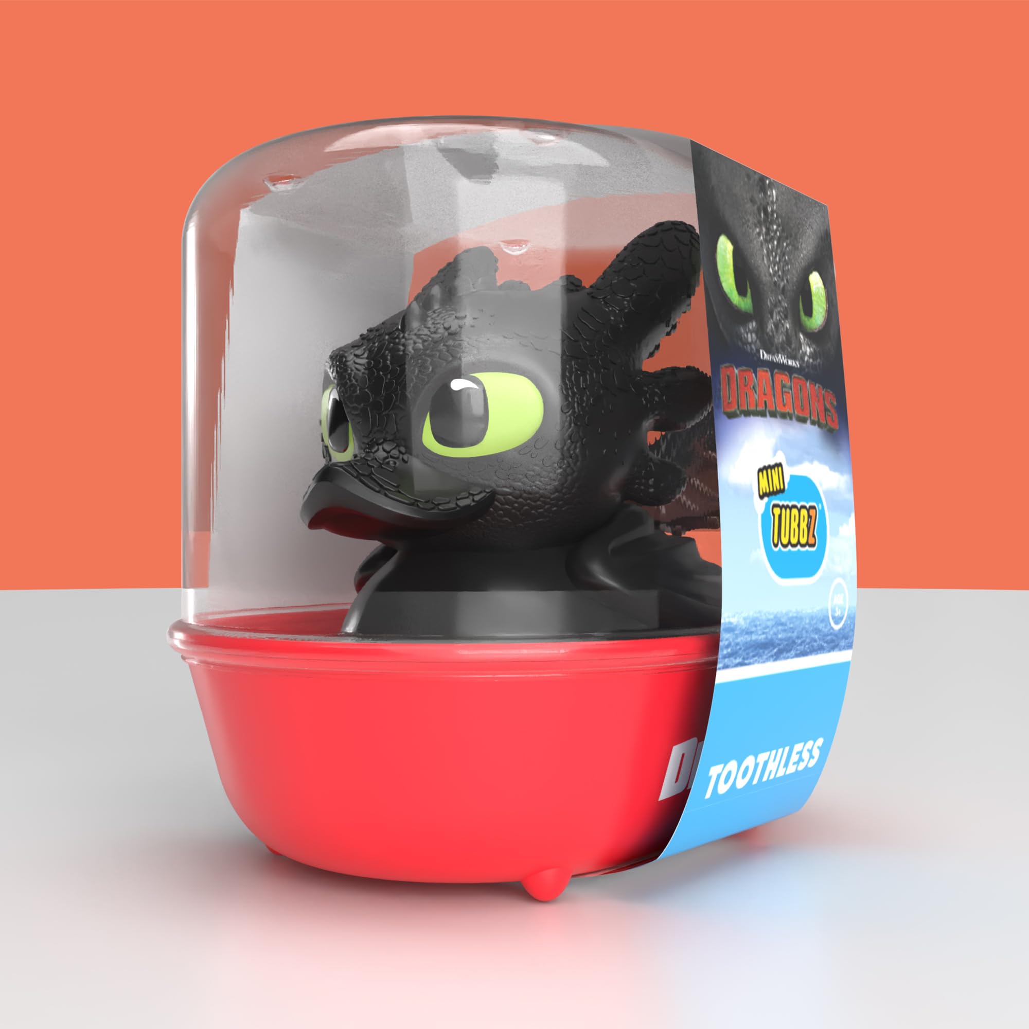 TUBBZ Mini: How To Train Your Dragon - Toothless Cosplaying Rubber Duck Vinyl Figure, Toothless (Mini), Miniature - Image 2
