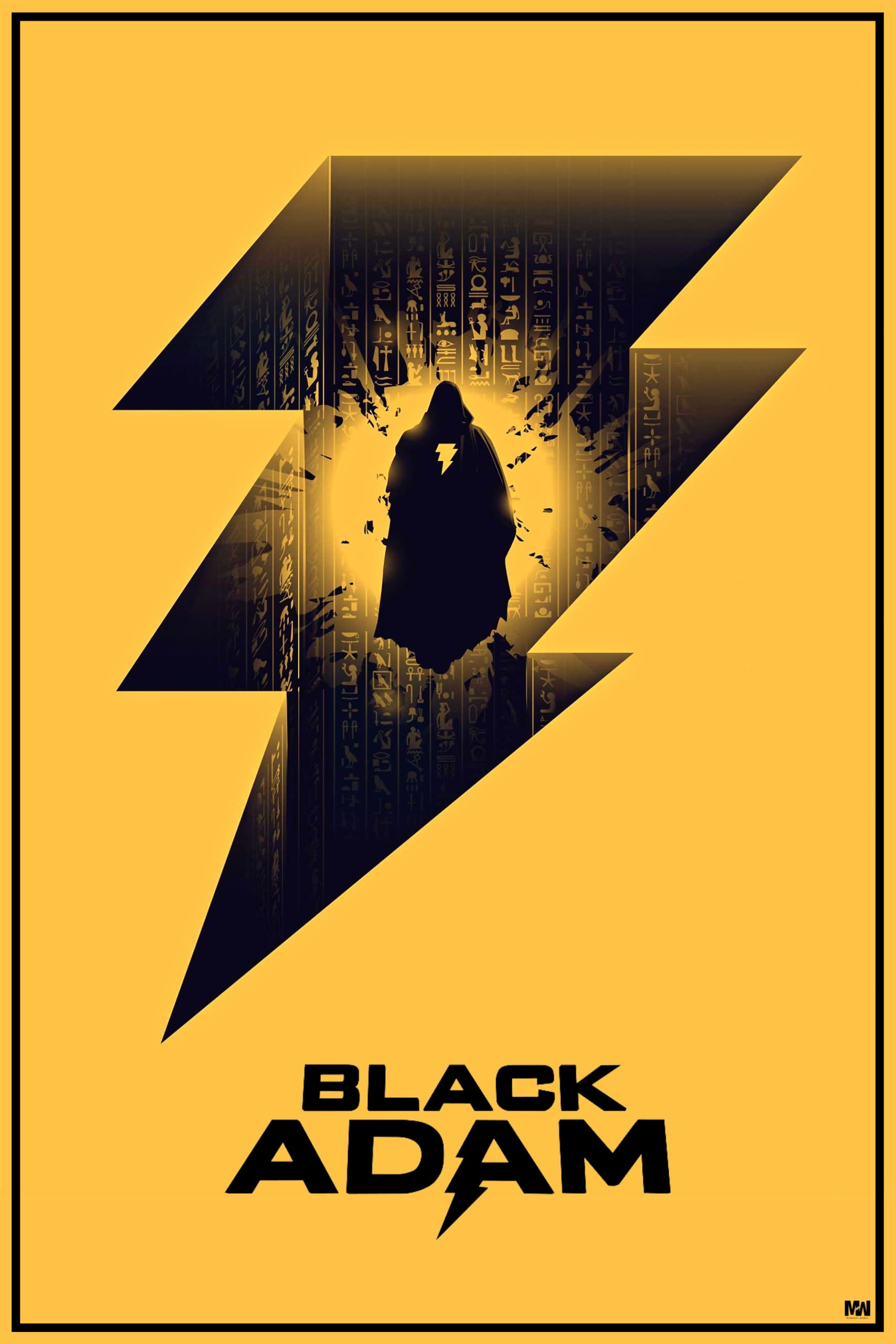 Midnight Works Black Adam Flash Poster 12 x 18 inch 300 GSM