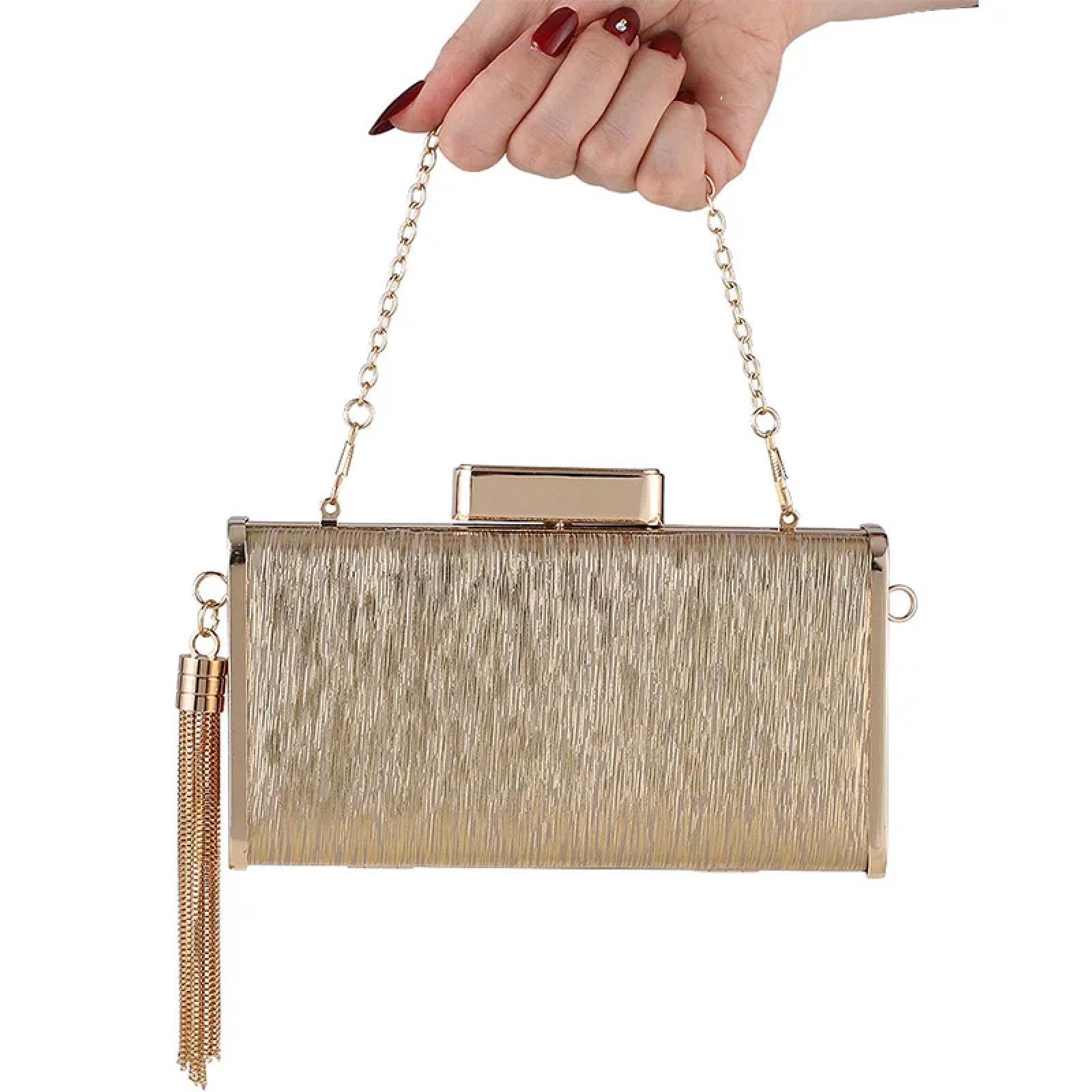 Abendtasche Damen Clutch Damen Abend Clutch Taschen Metall Abend Tasche Nacht Tasche Handtasche Hochzeits-Prom Party Braut Kupplungen Umhängetaschen