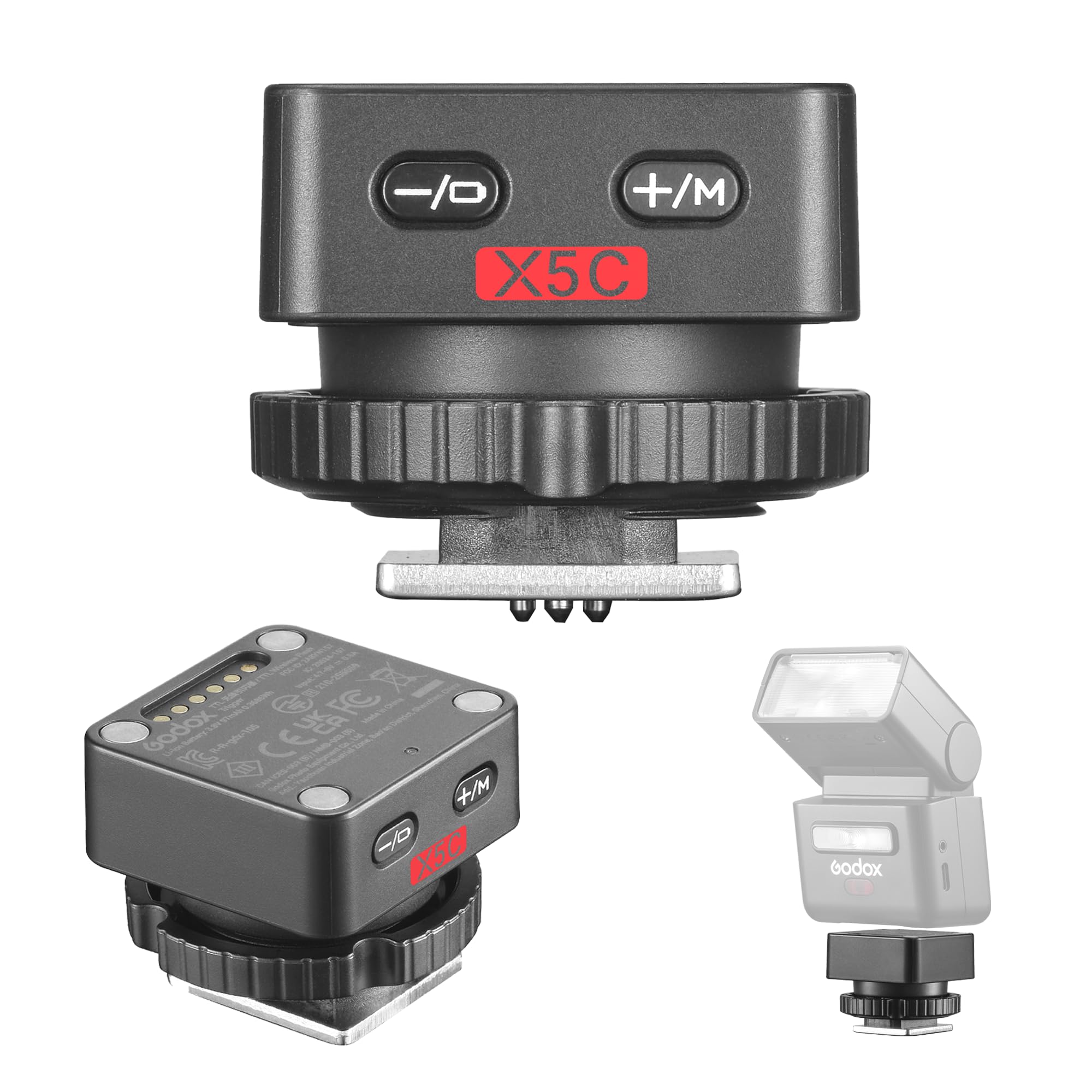 Godox X5C X5-C Déclencheur de Flash sans Fil TTL pour Appareils Photo Canon | Déclencheur de Flash X5C 2.4G pour Flash d'appareil Photo iT32 Connexion Magnétique