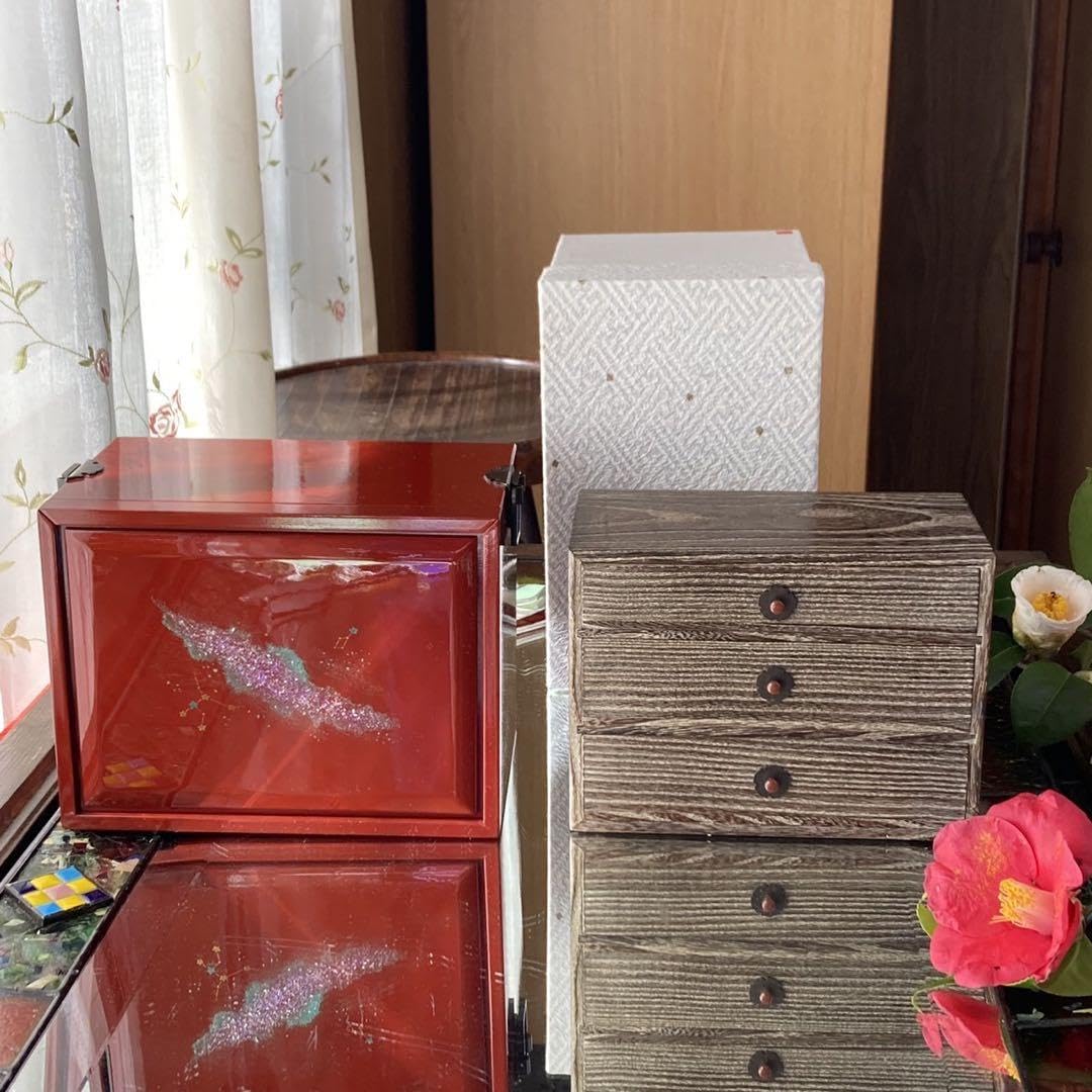 新春特別価格JAPAN輪島塗宝石王愛蔵螺鈿蒔絵「銀河-紅くれない」宝石箱紙箱入 新春特別価格JAPAN輪島塗宝石王愛蔵螺鈿蒔絵「銀河-紅くれない