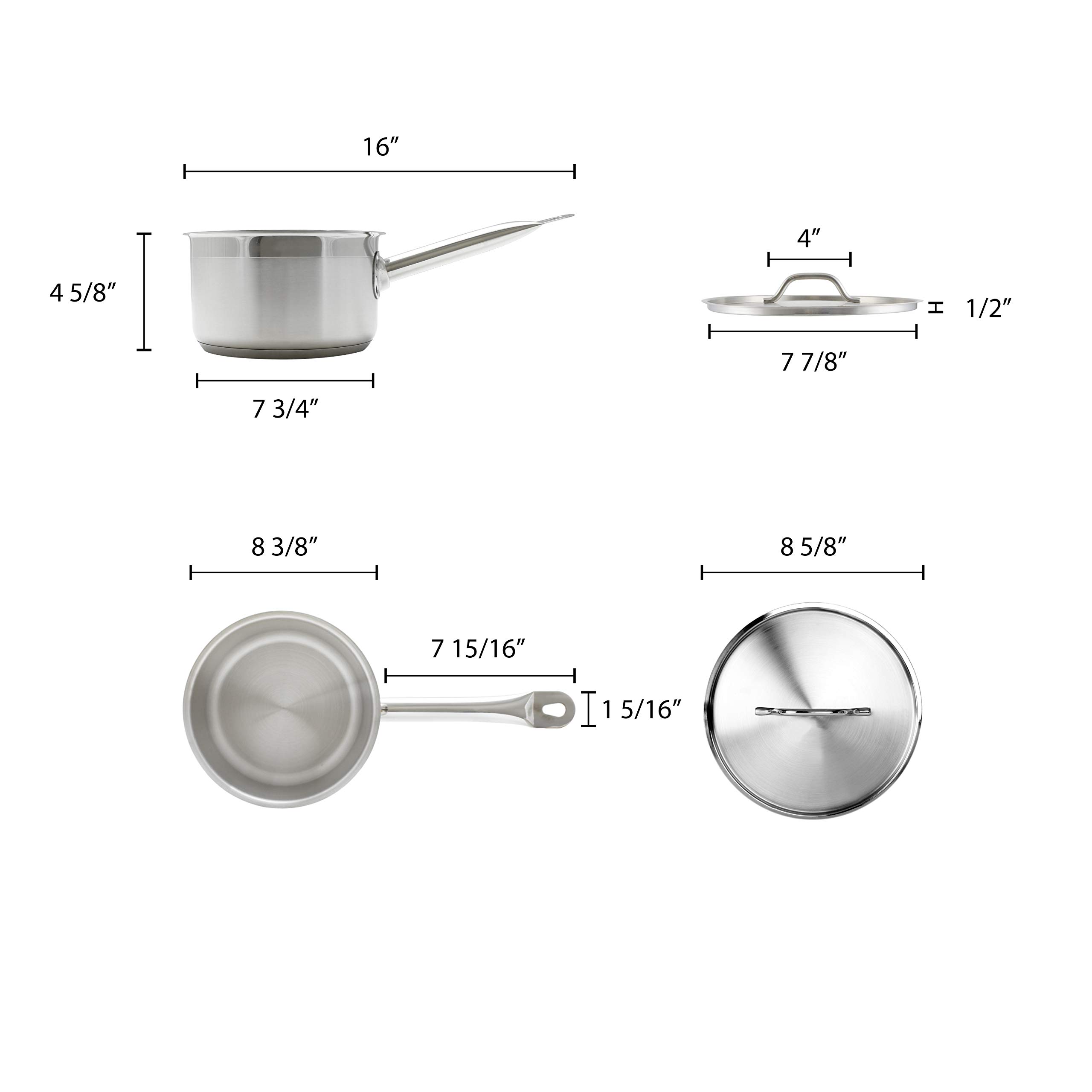 Thunder Group Sauce Pan, 4-1/2-Quart