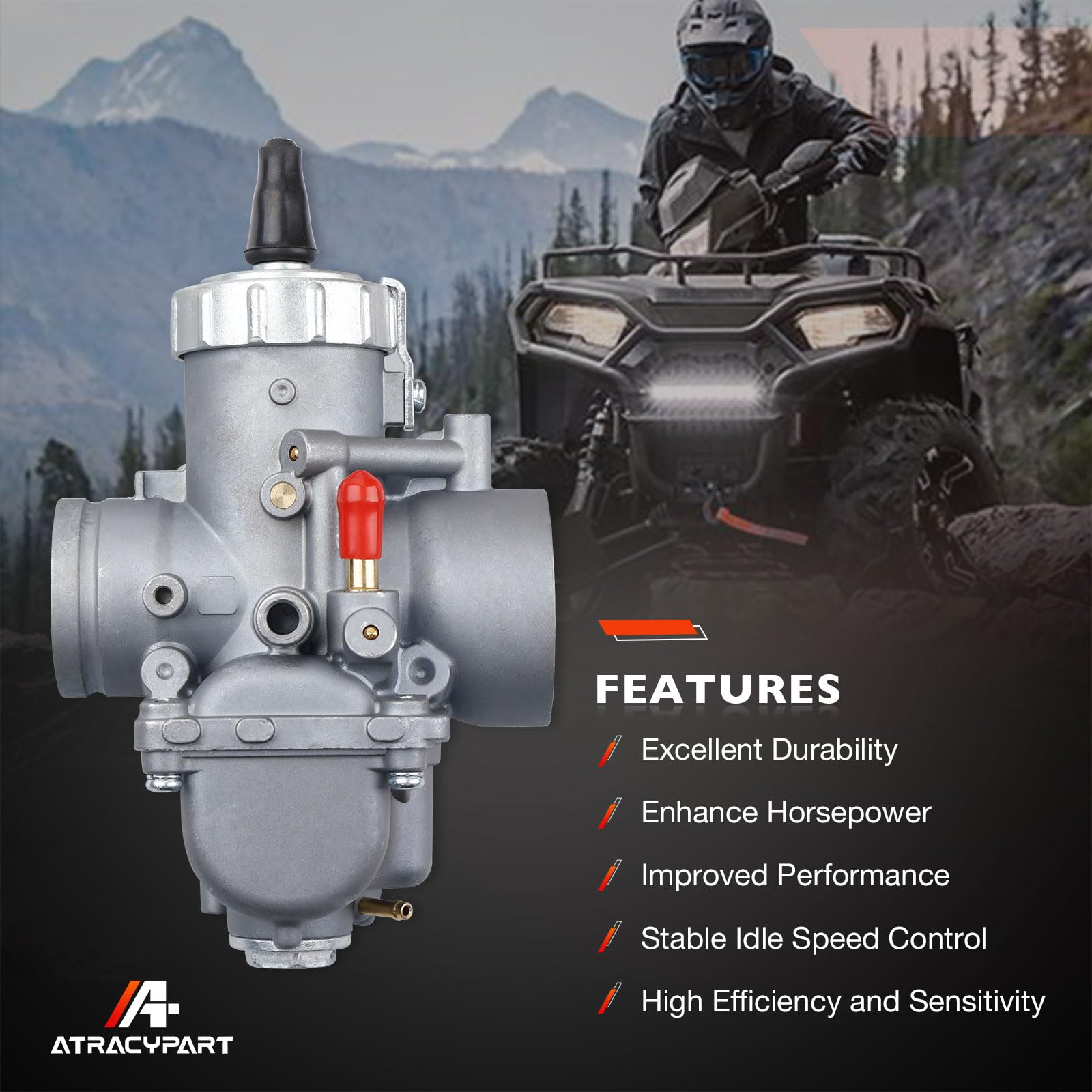 2-Takt-Vergaser Für Polaris Xpress 400, Sport 400, Scrambler 400 & Mehr – Ersatz Für 3130710, 3130574 – Inkl. Kit