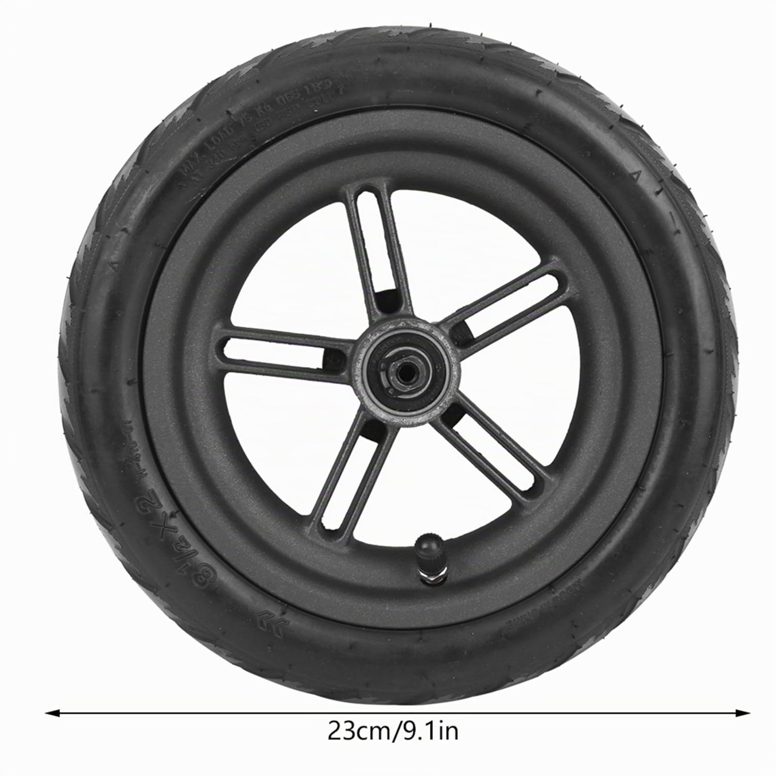 MAGT Elektroroller Hinterrad für Xiaomi M365 Pro/Pro 2, Elektroroller Aufblasbares Hinterrad Reifen E-Scooter Hinterradreifen Gummi Hinten Rad Reifen Ersatz