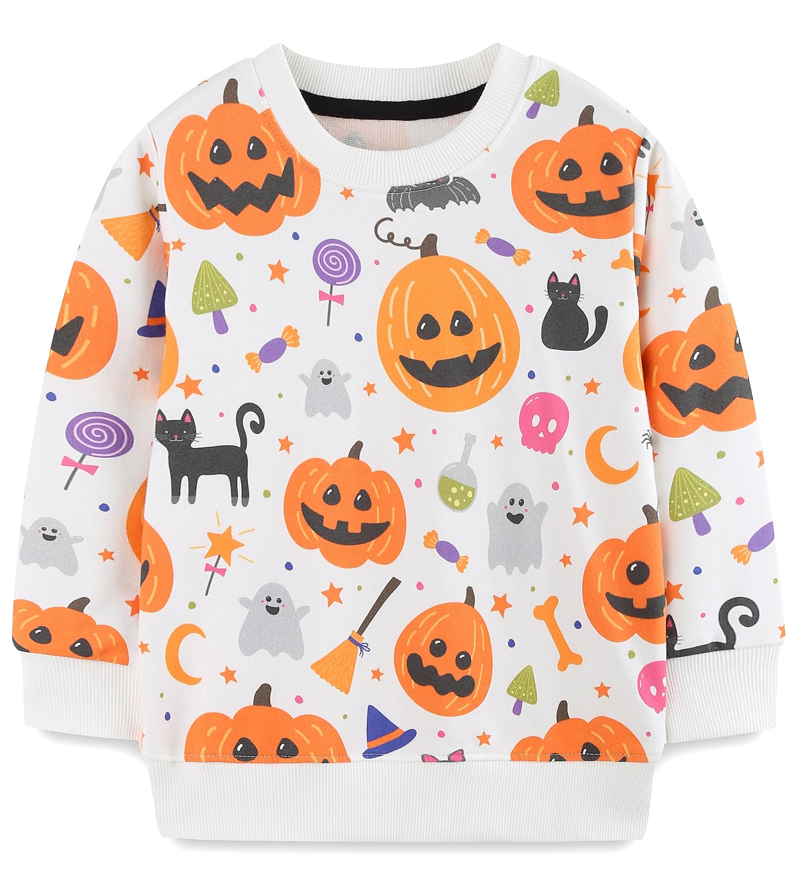Hongshilian Unisex Kids Cute Cartoon Cotton Sweater Shirt