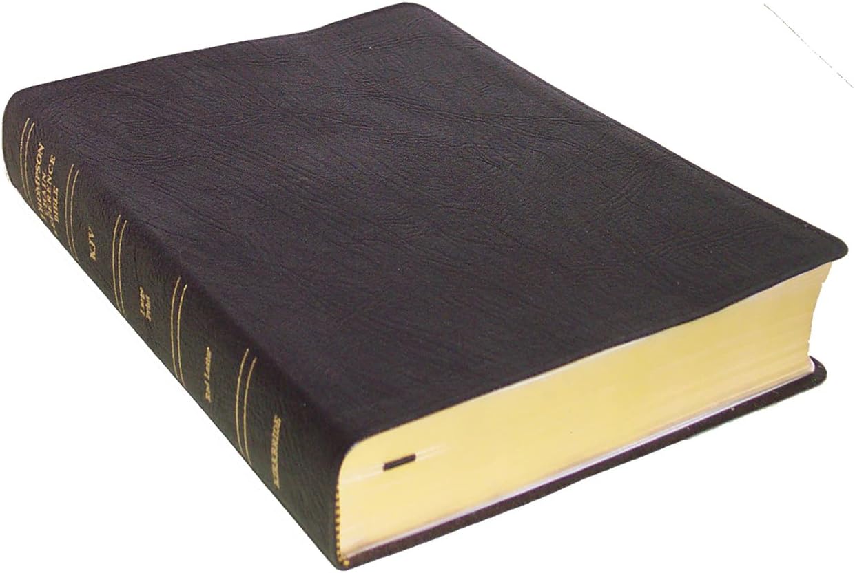 Thompson Chain Reference Bible: King James Version, Black Genuine Leather, Gold-edged Hardcover – Large Print, January 1, 1988