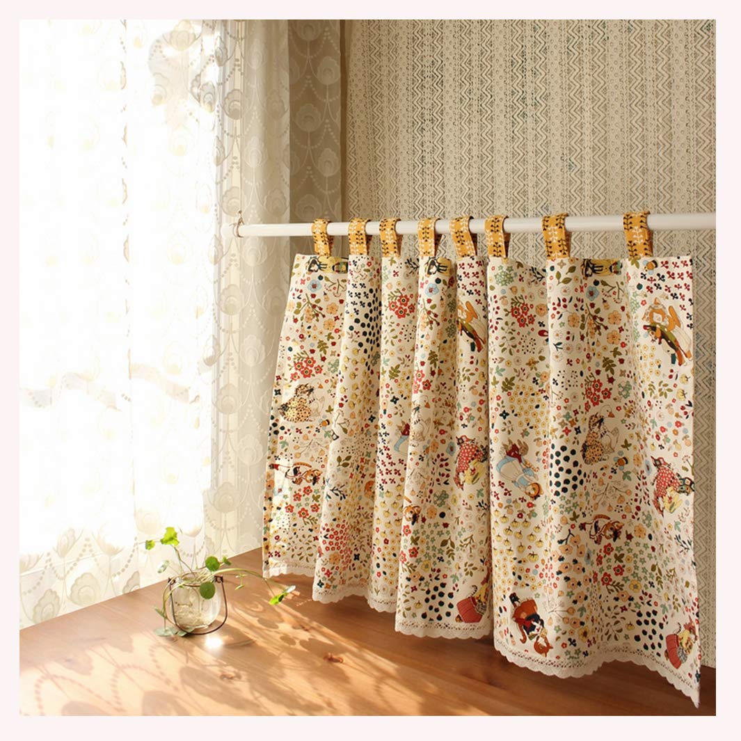 Cortina corta para cocina de estilo pastoral americano hecha a medida