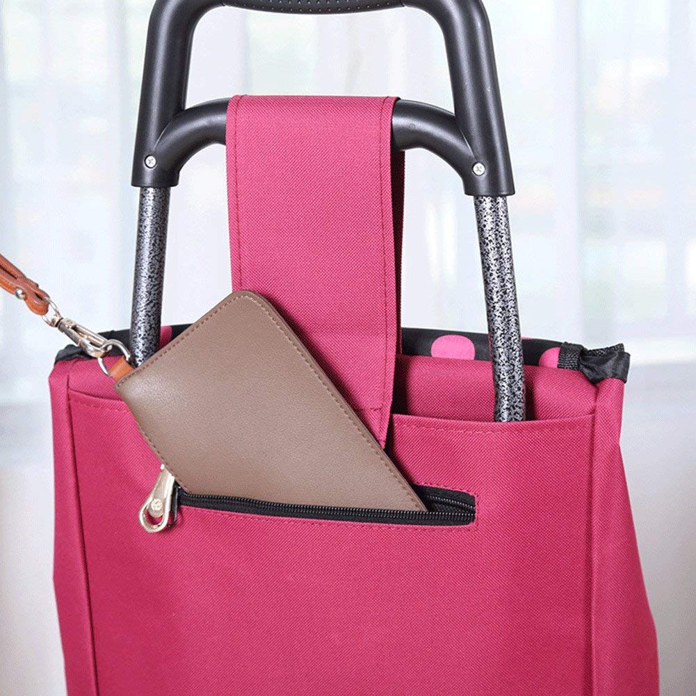 Carrello pieghevole con ruote fodera in tessuto oxford rimovibile