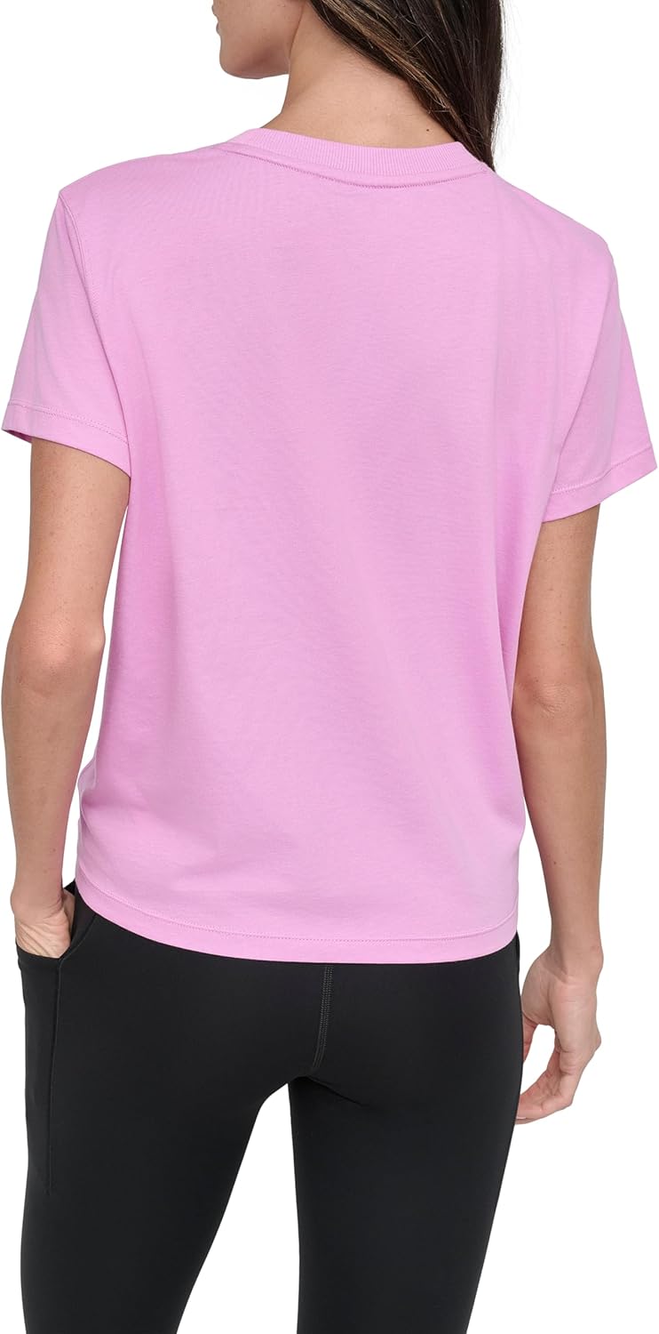 DKNY Women's Short Sleeve Crew Neck Knot Front T-Shirt - Image 4