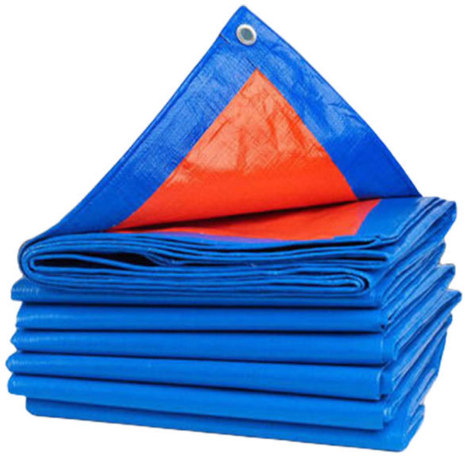 Waterproof Tarpaulin 170 x 700 cm UV Resistant, Pe Material, Lightweight Tarplarge Ground 120 G M², Reinforced Corners for Garden Furniture Camping Camping, Blue